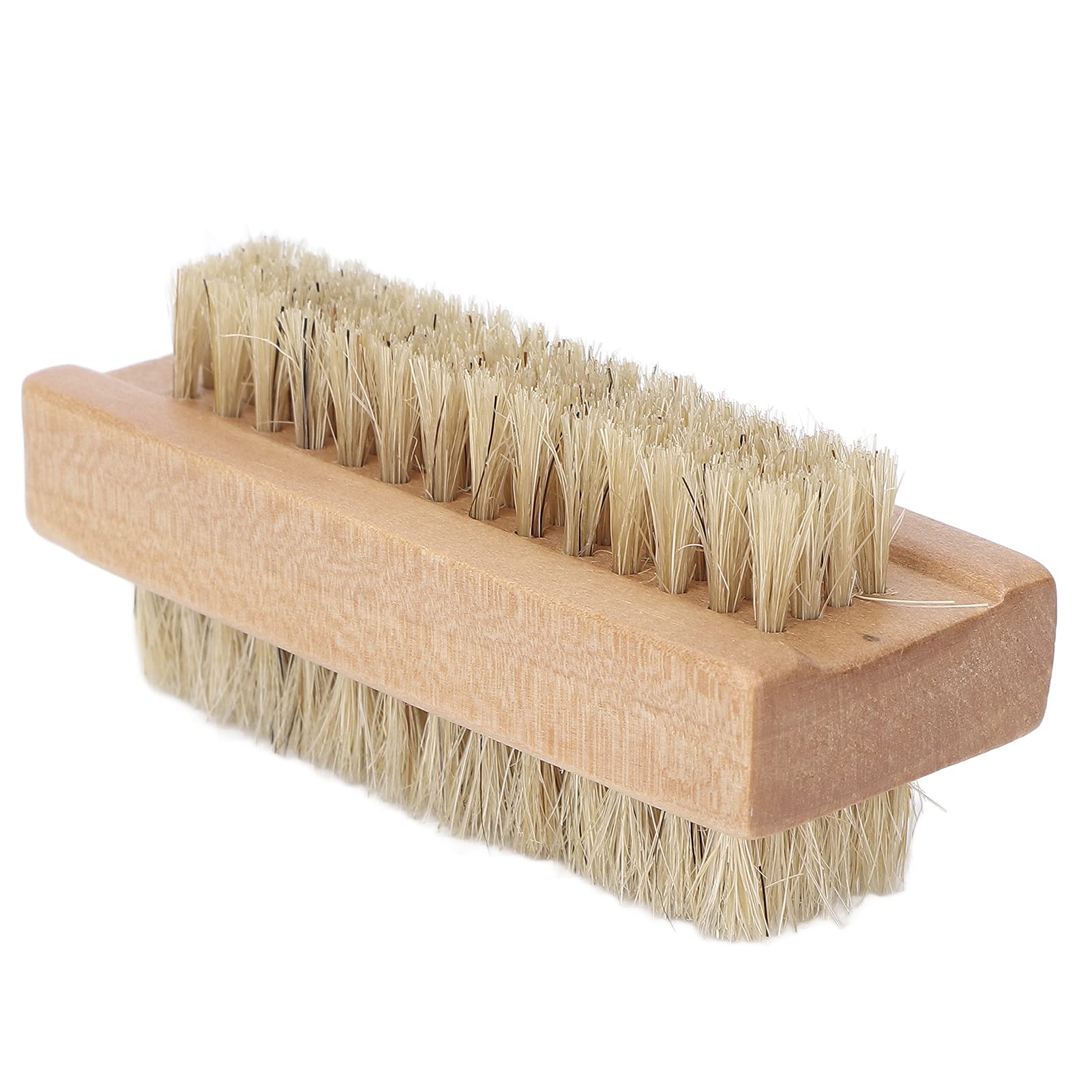 Double-Sided Wooden Nail Cleaner Brush for Manicure & Pedicure - Cuticle Scrubber, Fingernail & Toenail Cleaning Kit - Perfect for Home Spa, Salon Care & Travel Hygiene