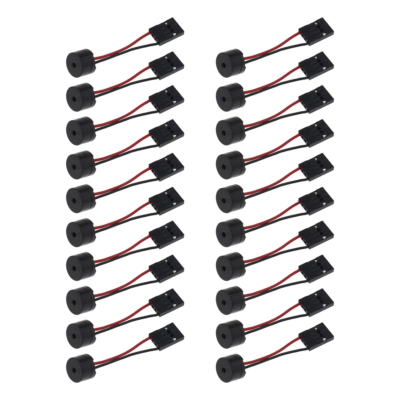 20x Beep Code Internal Speaker Buzzer 4-Pin PC Motherboard Connector Plug - Desktop Computer Diagnostic Tool for Troubleshooting Startup Errors & Hardware Issues