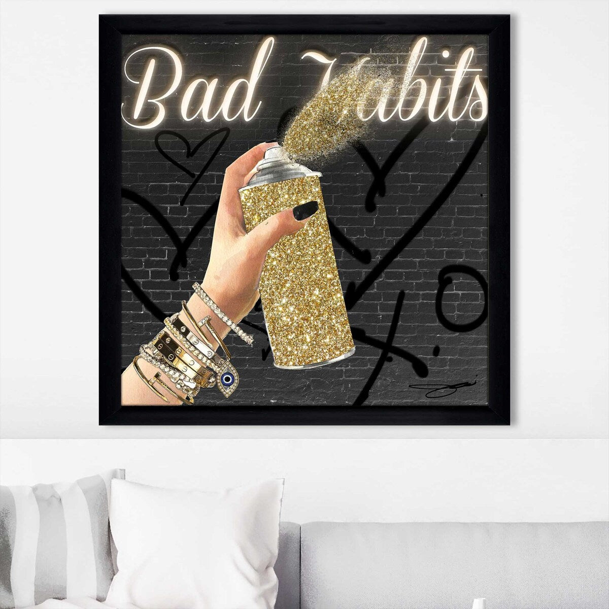Bad Habits by Jodi - Premium Acrylic Wall Art Print - Perfect for Home Decor, Office & Gift Giving