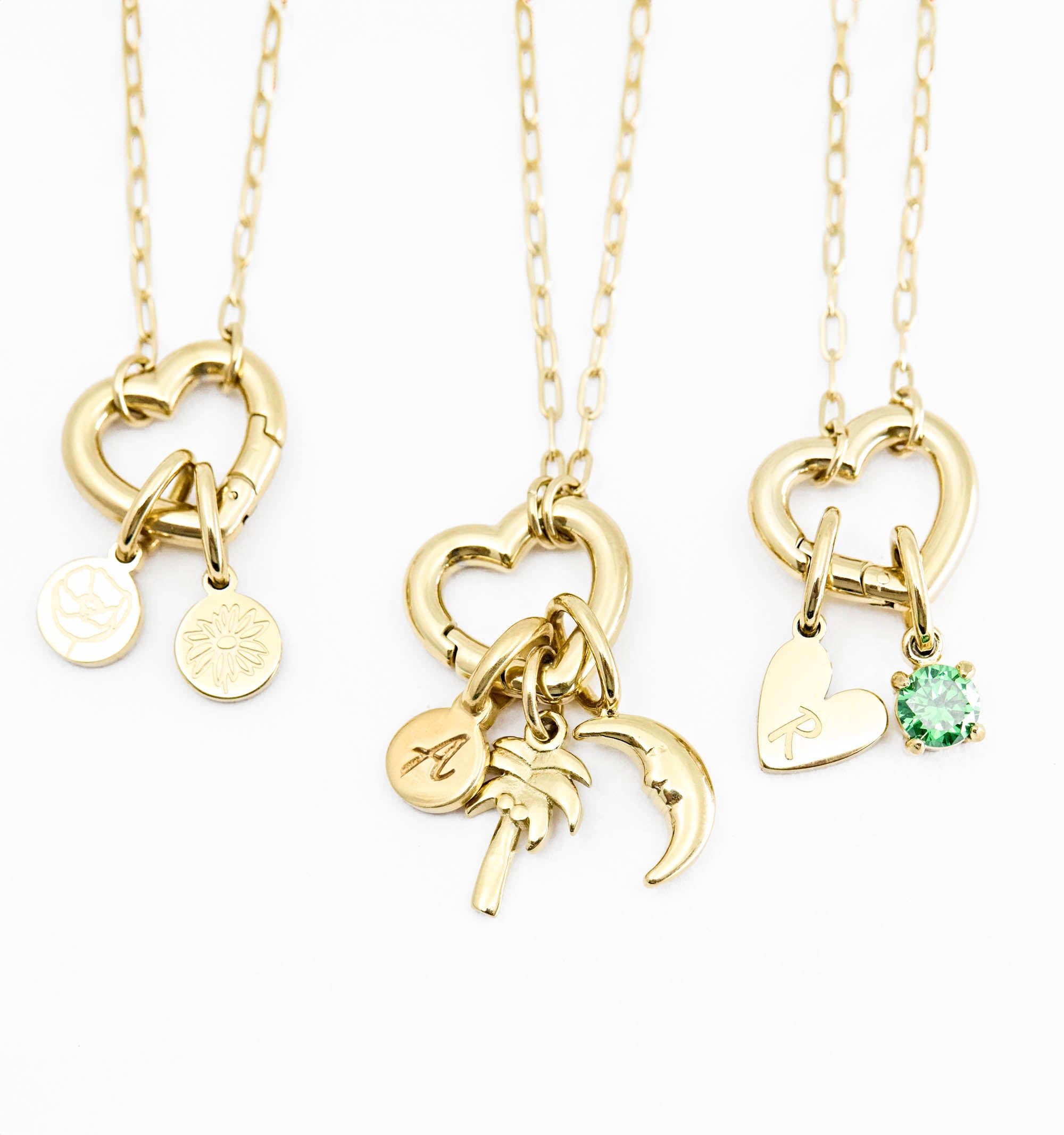 Personalized Heart Charm Paperclip Necklace - Dainty Gold Layered Chain for Women, Gift for Her, Valentine's Day, Anniversary, Birthday Jewelry - Perfect for Everyday Wear, Date Nights & Special Occasions