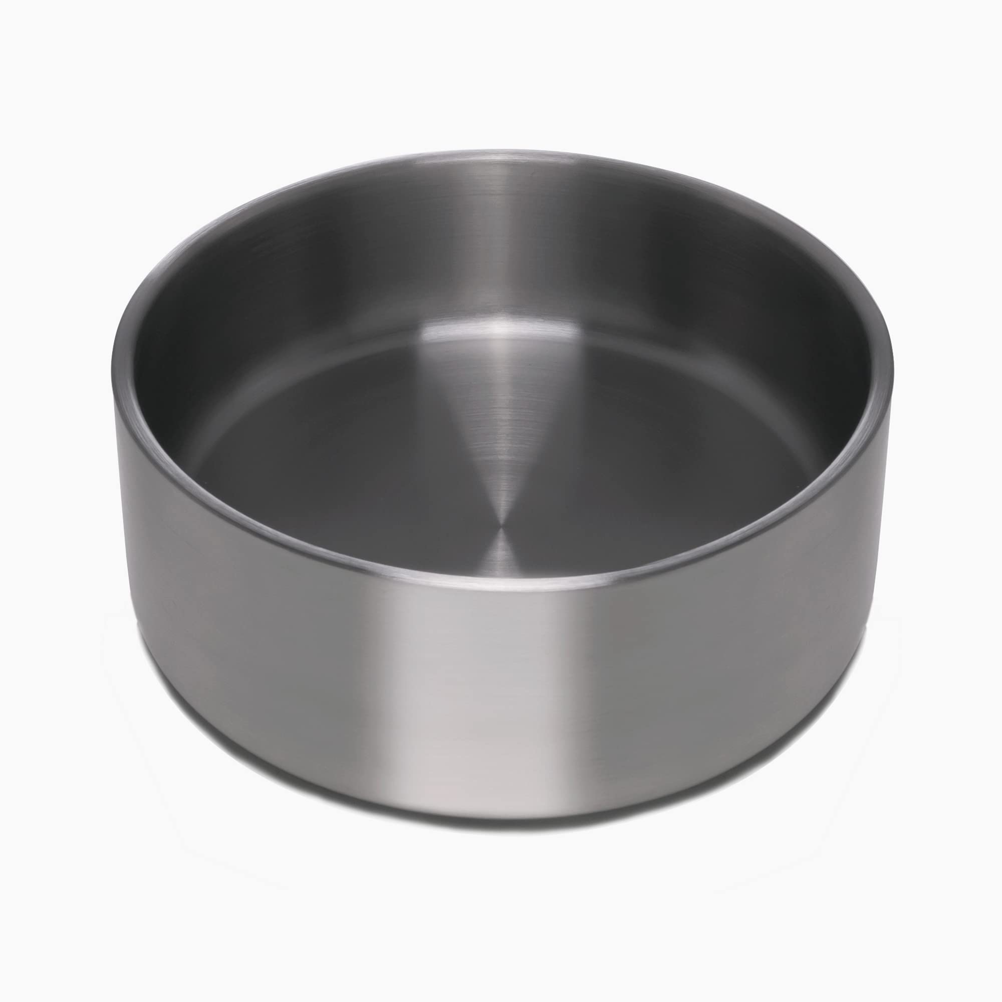 4Knines Stainless Steel Non-Slip Dog Bowl - Durable Pet Food & Water Dish for Large & Small Dogs (Black) - Perfect for Indoor & Outdoor Feeding, Travel, and Training