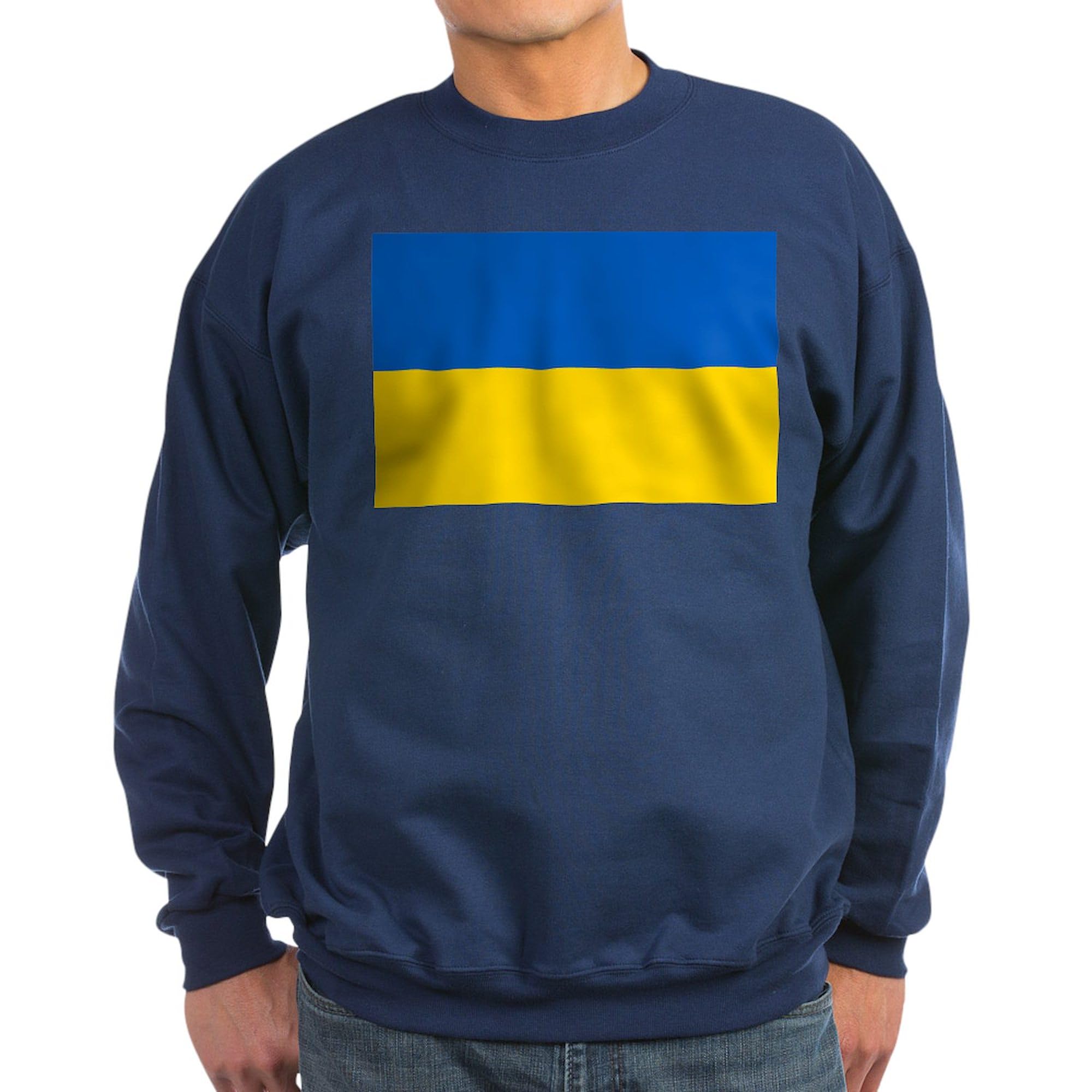 Ukraine Flag Sweatshirt - Classic Crew Neck Pullover | Patriotic Unisex Hoodie for Men & Women | Perfect for Ukraine Supporters, Sports Events & Casual Wear
