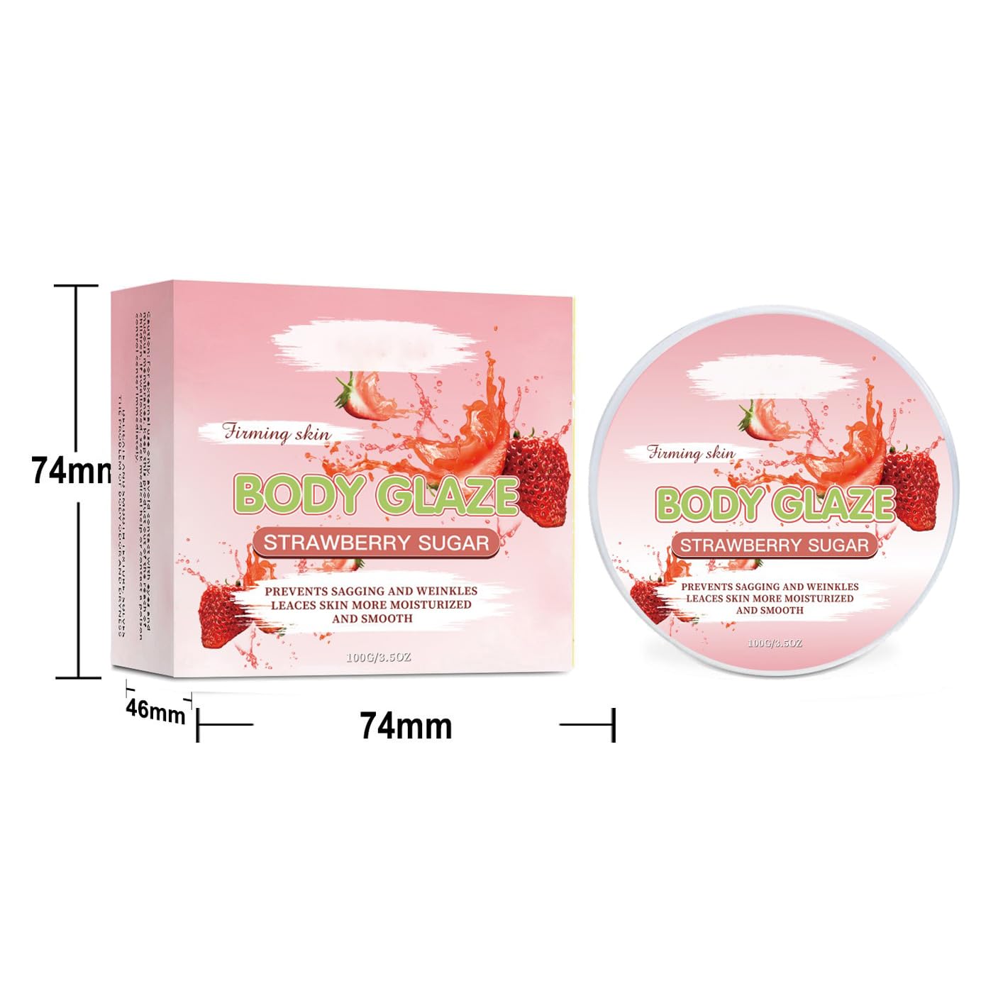 Body Glaze Donut Body Butter 3.5 oz - Deep Moisturizing Cream for Dry Skin | Hydrating & Nourishing Skincare for Women | Perfect for Daily Use, After Shower & Night Routine (F Set)