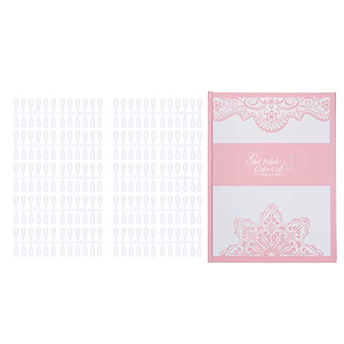 240pcs False Nail Tips Display Book with 120 Color Blocks - Professional Nail Polish UV Gel Color Chart for DIY & Salon Use - Perfect for Nail Art Design, Manicure Practice, and Salon Color Selection