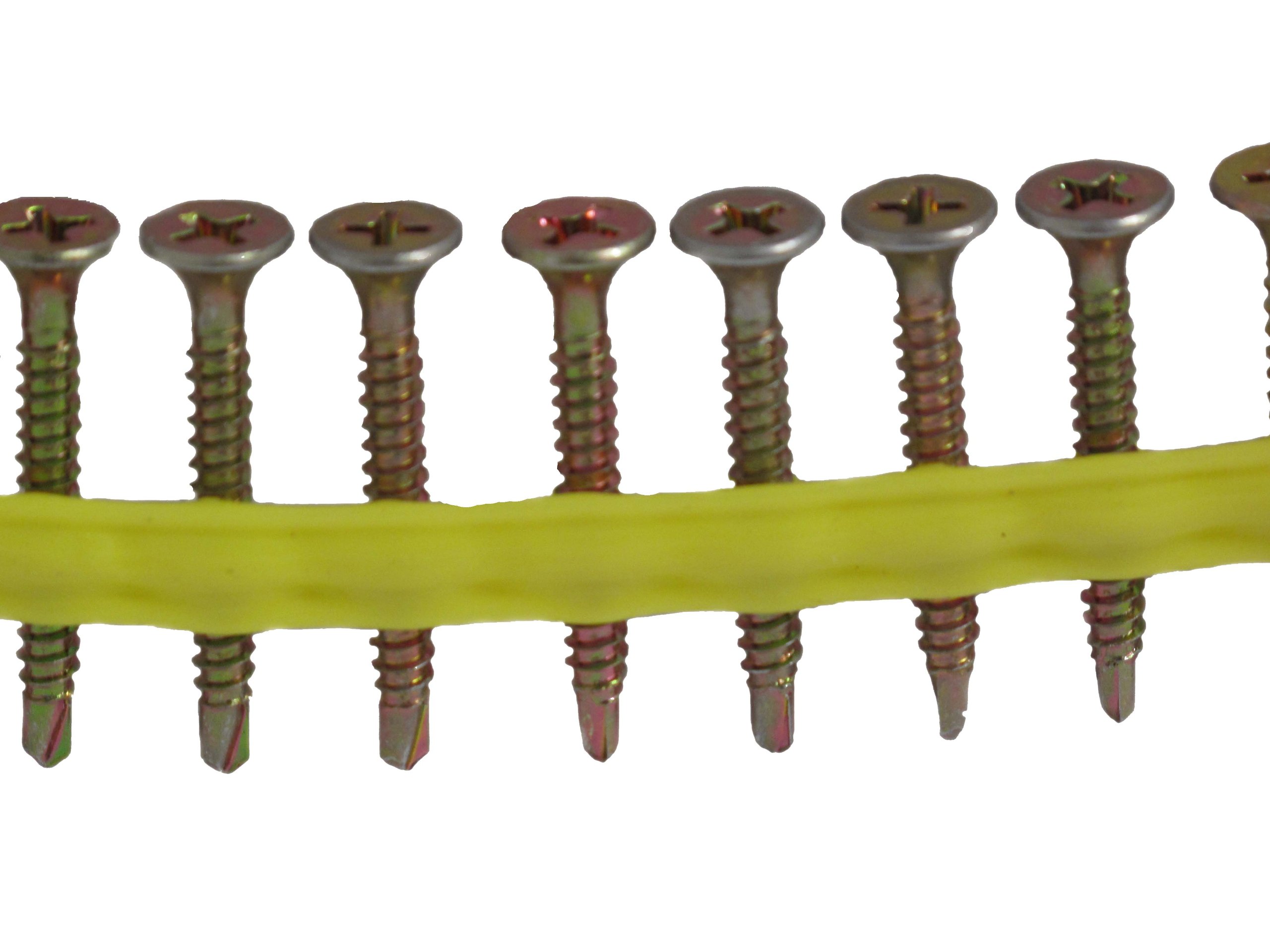 Simpson Strong-Tie DWFSD114PS #6 x 1-1/4 Inch Drywall to CFS Screws (Collated) - 2500 Count - Phillips #2 Head - Yellow Zinc Coating - Perfect for Drywall Installation on Steel Framing & Metal Studs