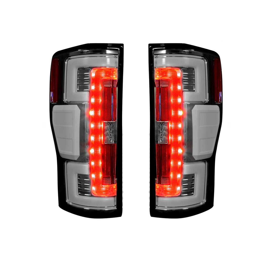 Ford Super Duty F250 F350 F450 F550 2017-2019 LED Tail Lights - OEM Replacement with Clear OLED Design - Perfect for Off-Roading & Truck Upgrades