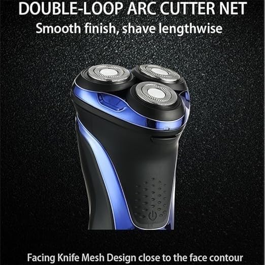 Professional Electric Shaver for Men - Waterproof Rotary 3D Floating Beard Trimmer with Rechargeable Battery | Perfect for Travel, Gym & Daily Grooming
