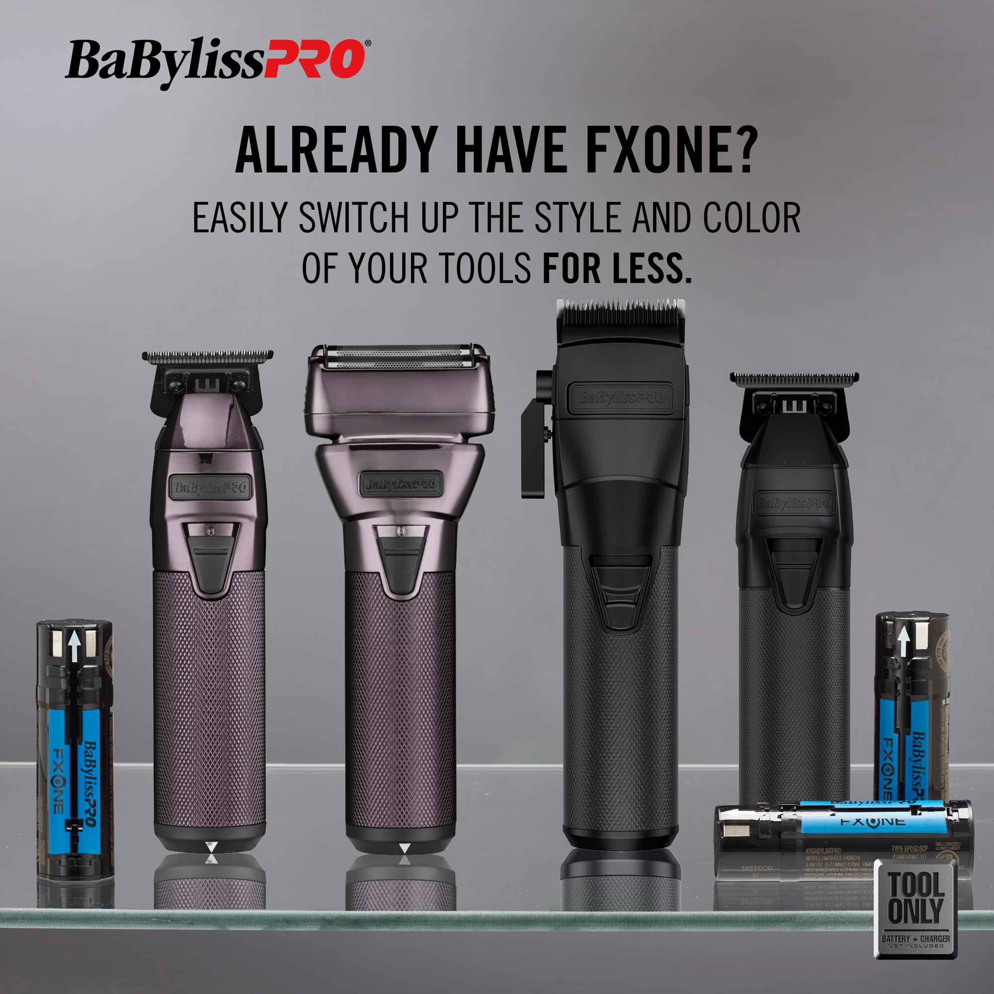 BaBylissPRO® FXONE Professional Hair Clipper & Trimmer Set for Men & Women - Cordless Hair Cutting Kit for Home & Salon Use | Perfect for Fades, Buzz Cuts & Styling