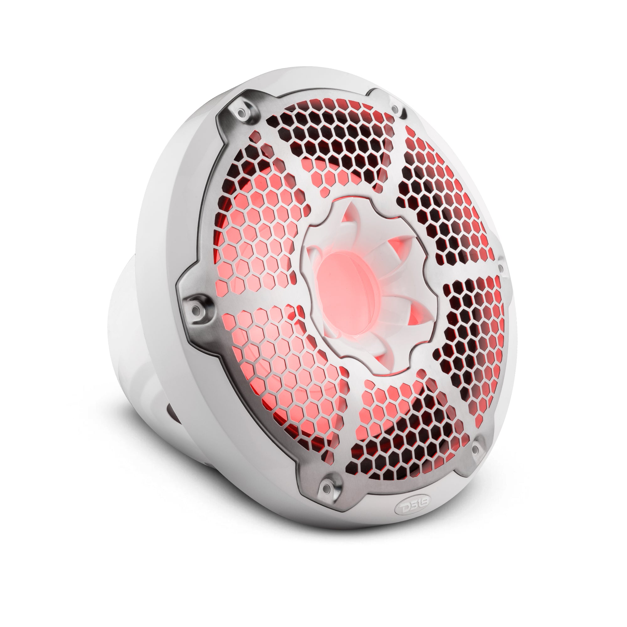 NXL 10 Inch Marine Subwoofer with RGB LED Lights - 300 Watts RMS, SVC 4 Ohm, White - Perfect for Boats, Yachts & Outdoor Audio Systems