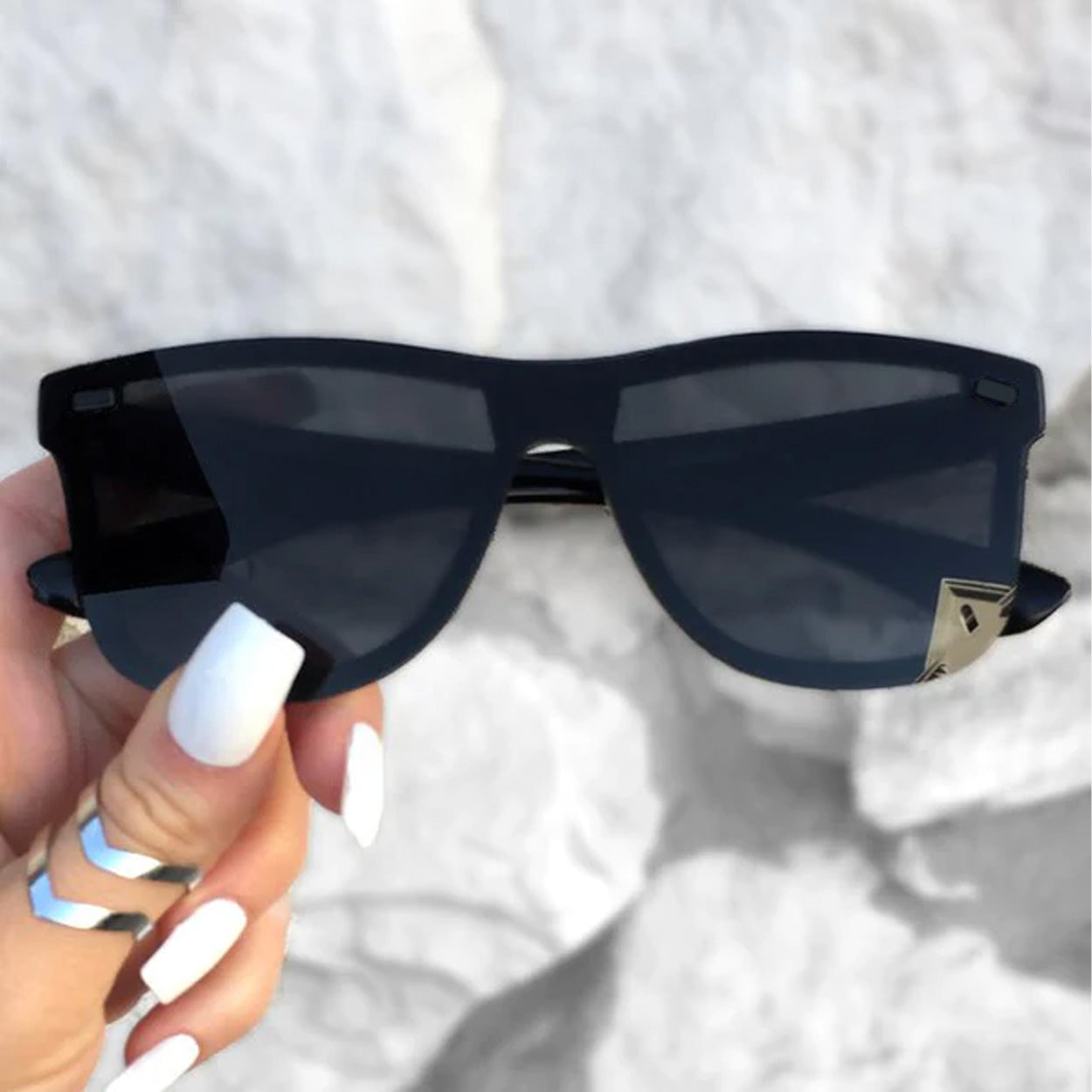 Eco-Friendly Black Square Wayfarer Sunglasses - Sustainable Fashion for Outdoor Activities, Beach & Driving