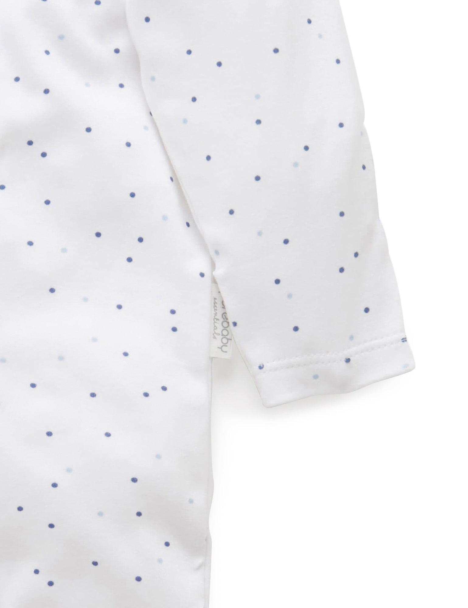 Purebaby Organic 3-Piece Baby Clothing Set - Pale Blue Spots | Soft Cotton Outfit for Newborns & Infants | Perfect for Daily Wear, Photo Shoots & Gift Giving