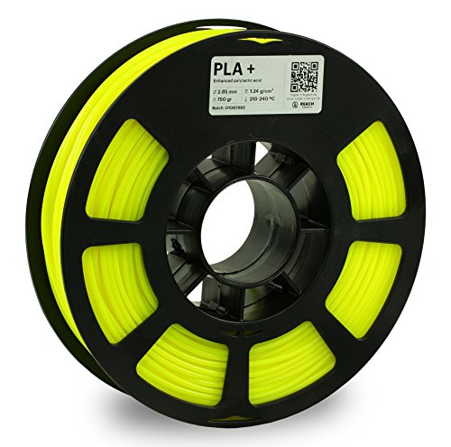 KODAK PLA Plus 3D Printer Filament 2.85mm, 750g (1.7lbs) Spool - High Precision +/- 0.02mm, Neon Yellow - Perfect for 3D Printing, DIY Projects, Prototyping & Creative Designs