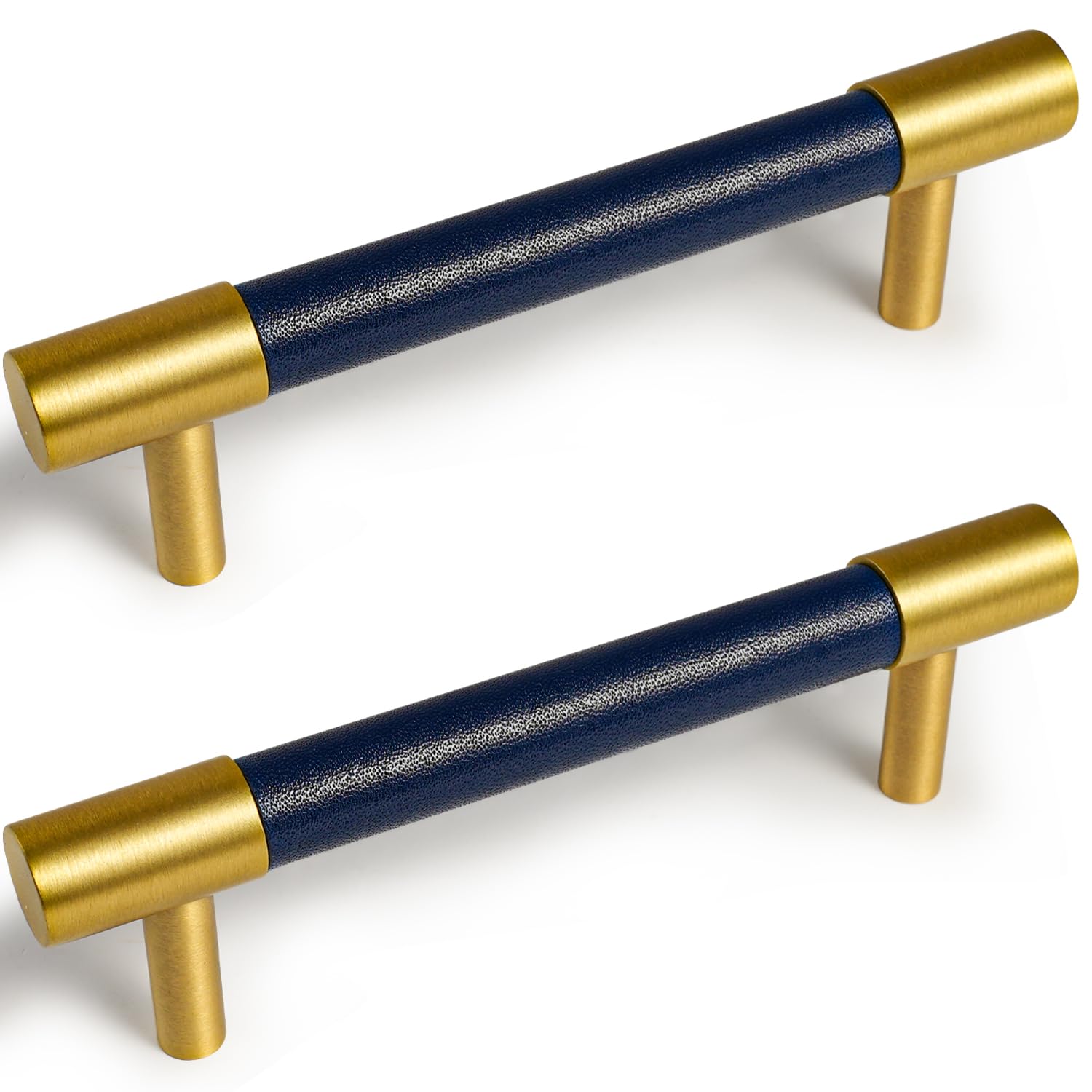 4 Pack 5 Inch Heavy Duty Barn Door Handles - Sliding Door Pull Handles for Cabinet, Drawer, Kitchen & Bathroom - Durable Hardware Knobs in Blue (Medium Size) - Perfect for Farmhouse, Rustic & Modern Home Decor