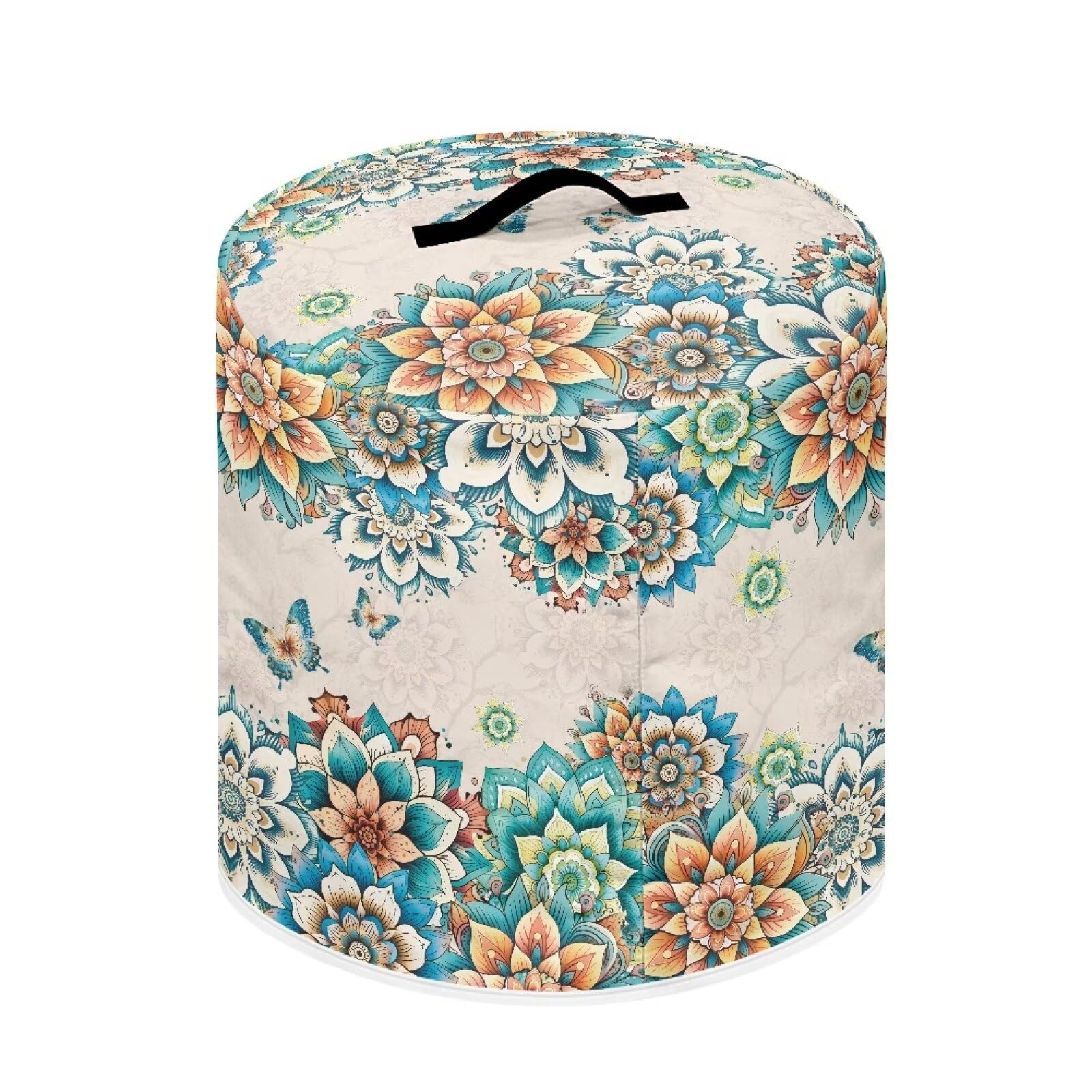Stain-Resistant Washable 8 Quart Instant Pot Cover with Pockets - Pressure Cooker & Air Fryer Accessory for Home Kitchen Decor (Boho Flower Butterfly Design) - Perfect for Meal Prep, Cooking & Kitchen Organization