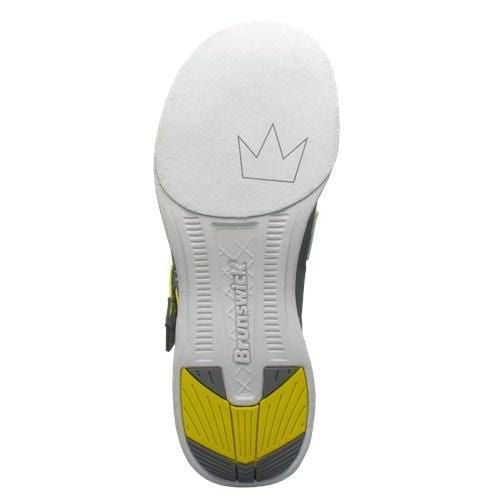 Brunswick Men's Slingshot Grey & Yellow Bowling Shoes - Lightweight & Comfortable for League Play & Tournament Use