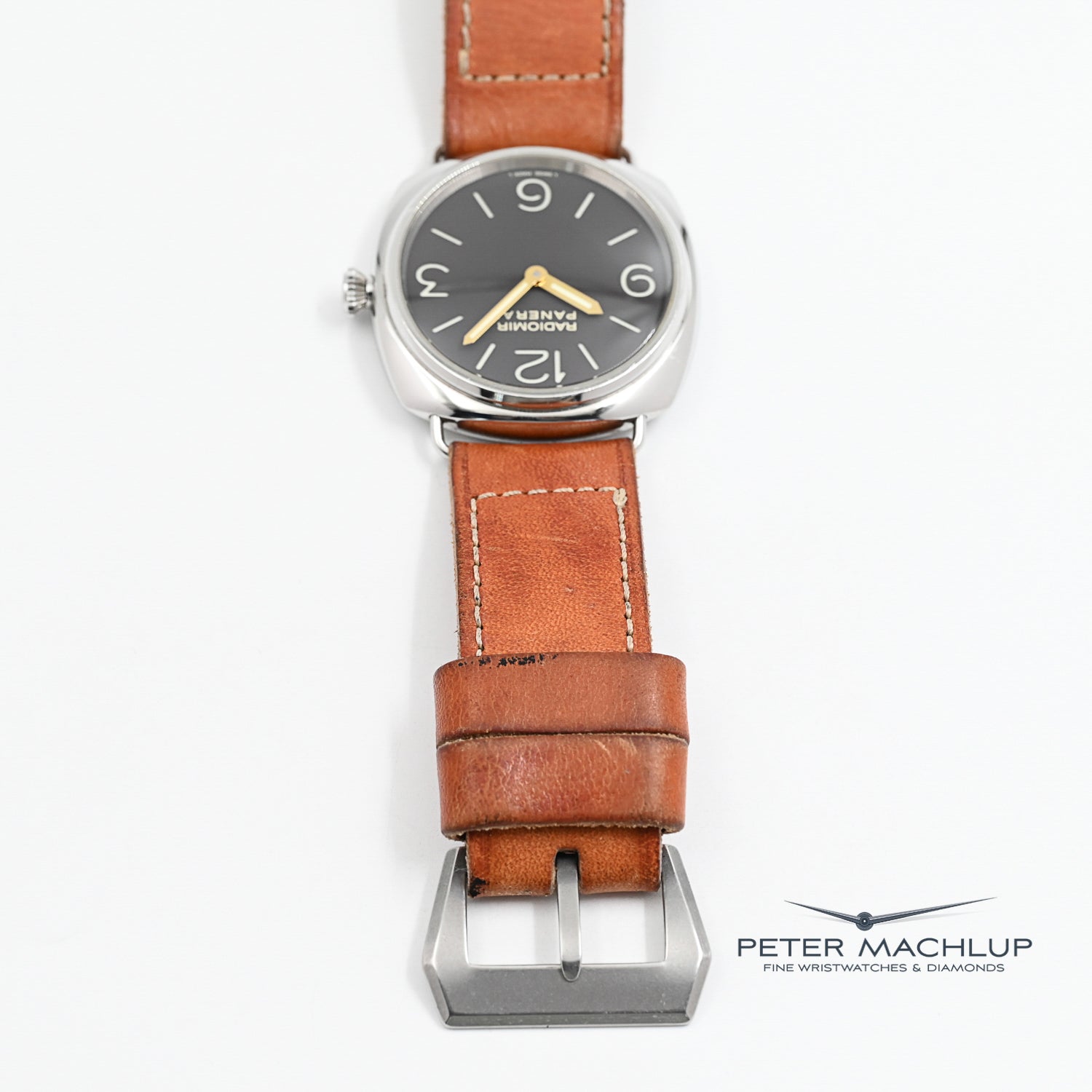 Panerai Radiomir 1938 Men's Luxury Watch - Swiss Automatic Movement, 47mm Stainless Steel Case, Black Dial - Perfect for Diving, Business & Formal Occasions