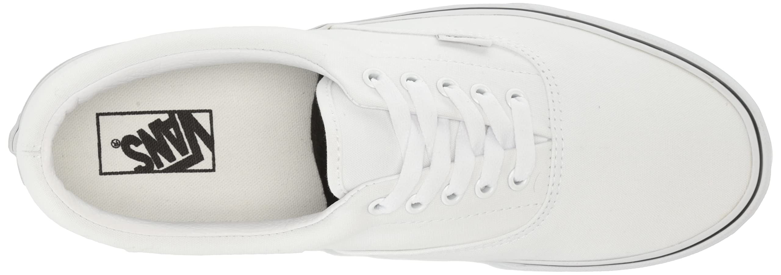 Vans Unisex Era Skate Shoes - True White - Size 8.5 D(M) US - Comfortable & Durable Sneakers for Skateboarding, Casual Wear & Street Fashion