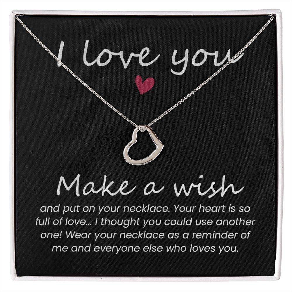 Heart Necklace for Women - Elegant Gift for Wife, Mom, Girlfriend - Perfect for Christmas, Birthday, Anniversary & Valentine's Day - Ideal for Romantic Occasions & Special Moments