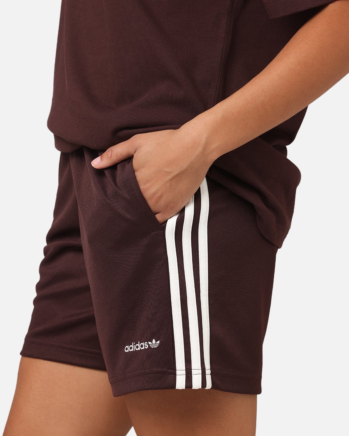 Adidas Men's Football Shorts - Brown Athletic Training Shorts for Soccer & Running - Comfortable & Breathable for Sports & Workouts