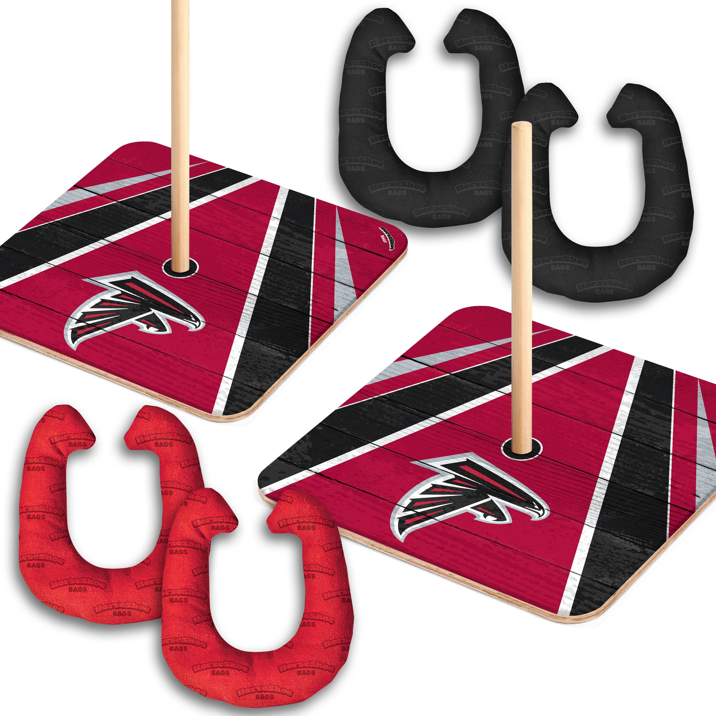 YouTheFan NFL Atlanta Falcons Horseshoe Bags - Officially Licensed Team Logo Crossbody Purse for Women & Men - Perfect for Game Day, Tailgating, and Falcons Fan Gifts