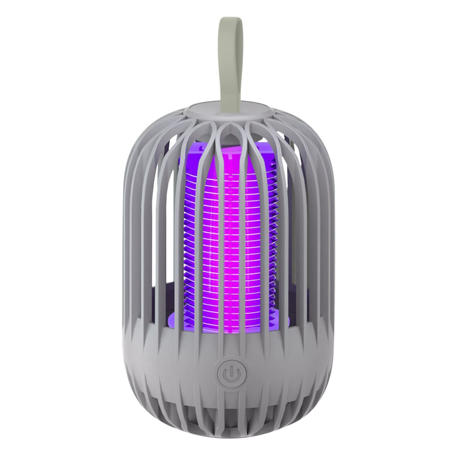 USB LED Mosquito Trap Electric Killing Lamp - Portable, Waterproof, Silent & Effortless for Home, Bedroom, Indoor & Outdoor Camping Use (Gray) | Effective Mosquito Control for Nighttime Protection