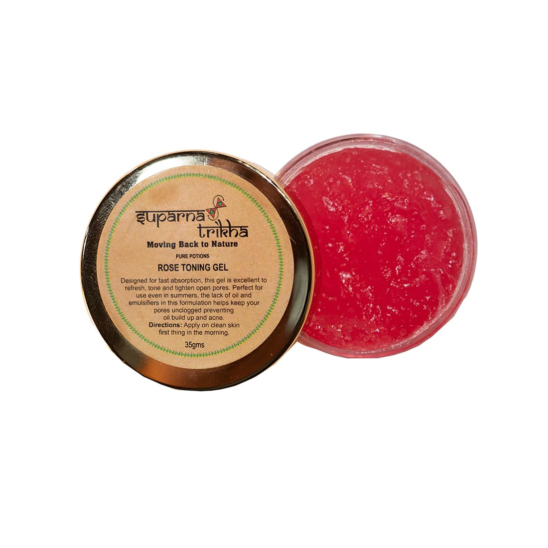 Suparna Trikha Rose Toning Gel 25g - Refreshing Face Toner for Glowing Skin | Minimizes Pores, Hydrates & Prepares Skin | Perfect as Daily Primer & Makeup Base | Ideal for Morning Skincare Routine & Pre-Makeup Application