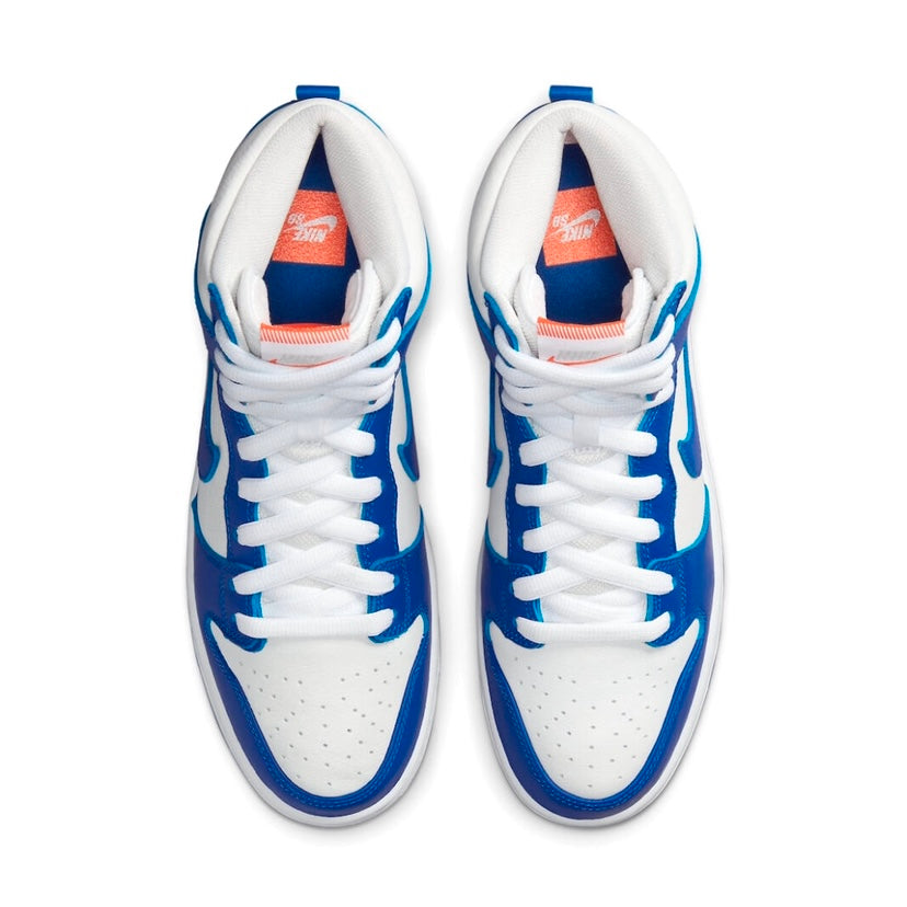 Nike SB Dunk High Pro ISO Orange Label Kentucky White Blue Basketball Shoes - Stylish Sneakers for Skateboarding & Streetwear Fashion