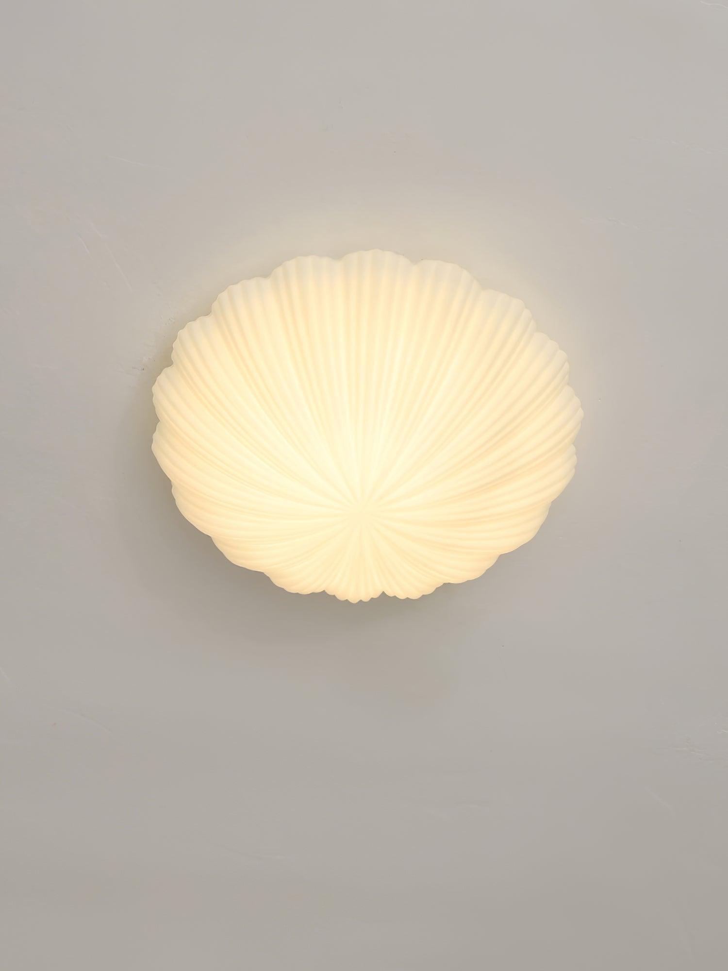 Stylish Devan Seashell Ceiling Lamp - Modern Coastal Lighting Fixture for Bedroom, Living Room & Dining Room - Perfect for Beach House Decor & Coastal Interior Design