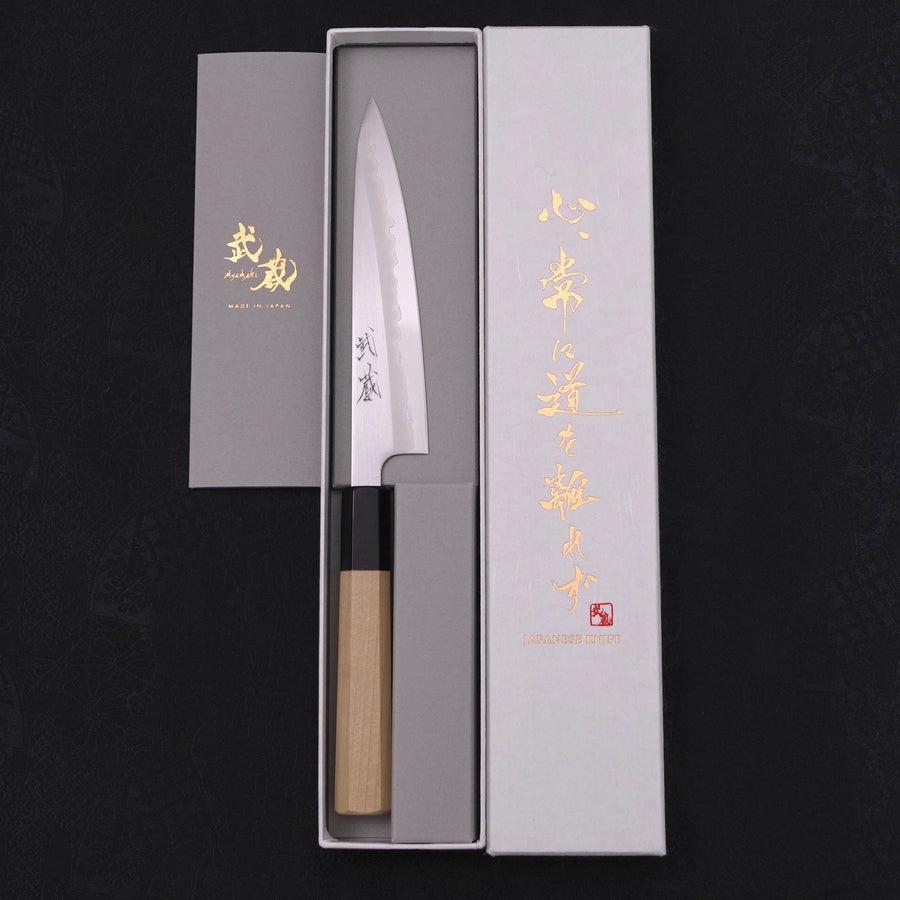 Premium #1 Polished Buffalo Steel Magnolia Handle 135mm Chef Knife - Perfect for Slicing, Dicing & Food Prep in Professional & Home Kitchens
