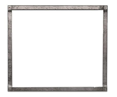 EMPIRE Decorative Forged Iron Pewter Front Door - Elegant Vintage Style for Home Entryway & Patio Decor