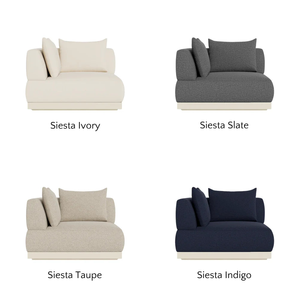 Amalfi Outdoor Corner Sectional Sofa Set - Waterproof Wicker Patio Furniture with Cushions - Perfect for Backyard, Poolside & Garden Relaxation