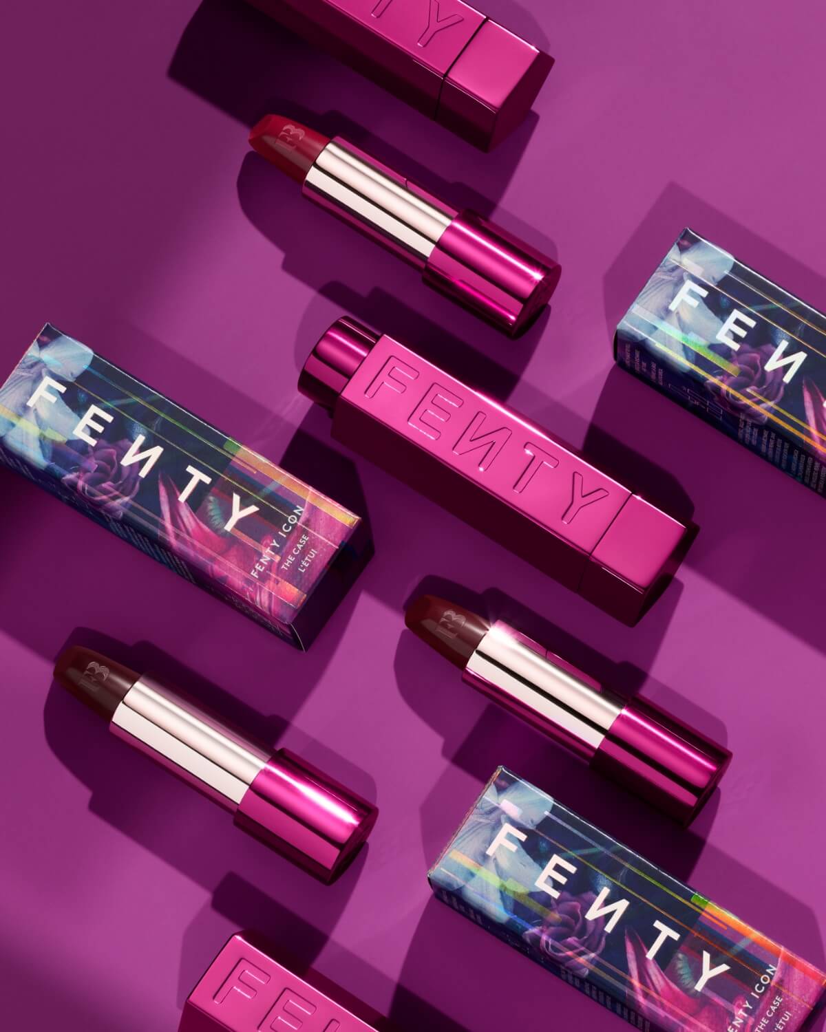 Fenty Icon The Fill Semi Matte Refillable Lipstick - Rowdy Roadie | Long-Lasting Vegan Lip Color for Day & Night Wear | Perfect for Parties, Dates & Special Occasions