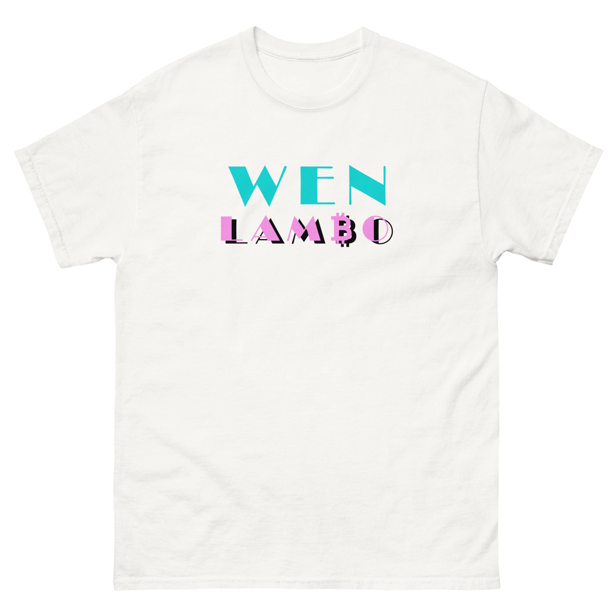 Wen Lambo Crypto T-Shirt - Funny Bitcoin & Cryptocurrency Meme Tee for Crypto Enthusiasts - Perfect for Trading, Mining & Blockchain Events