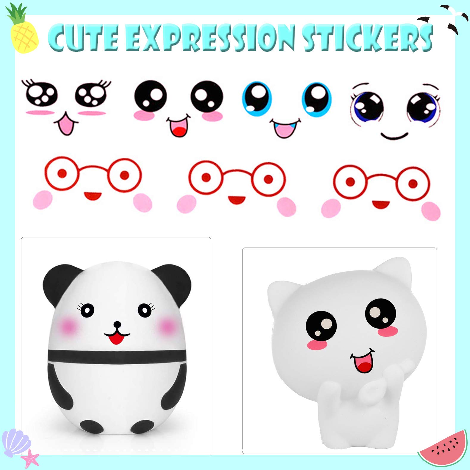 DIY Kawaii Animal Squishy Toys for Kids - 3D Blank Paint Your Own Squishies Arts & Crafts Kit (5 Pack) - Creative Stress Relief Gift for Boys & Girls Ages 3-6 - Fun Sensory Play, Birthday Party Favors & Classroom Activities