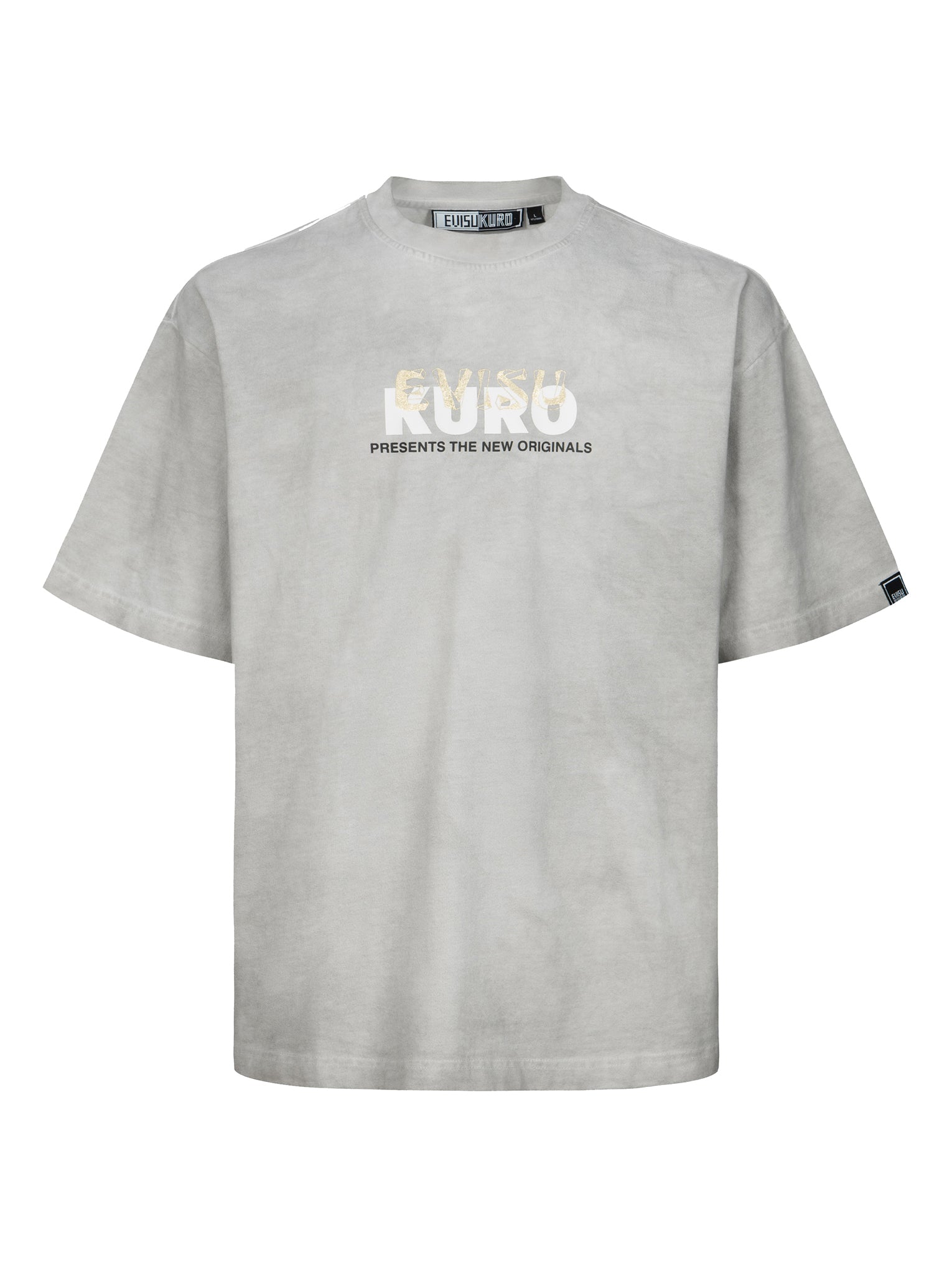 Trendy Spray Dyed Multi Logo Print Loose Fit T-Shirt for Men & Women | Casual Streetwear, Summer Outfits & Graphic Tee Fashion