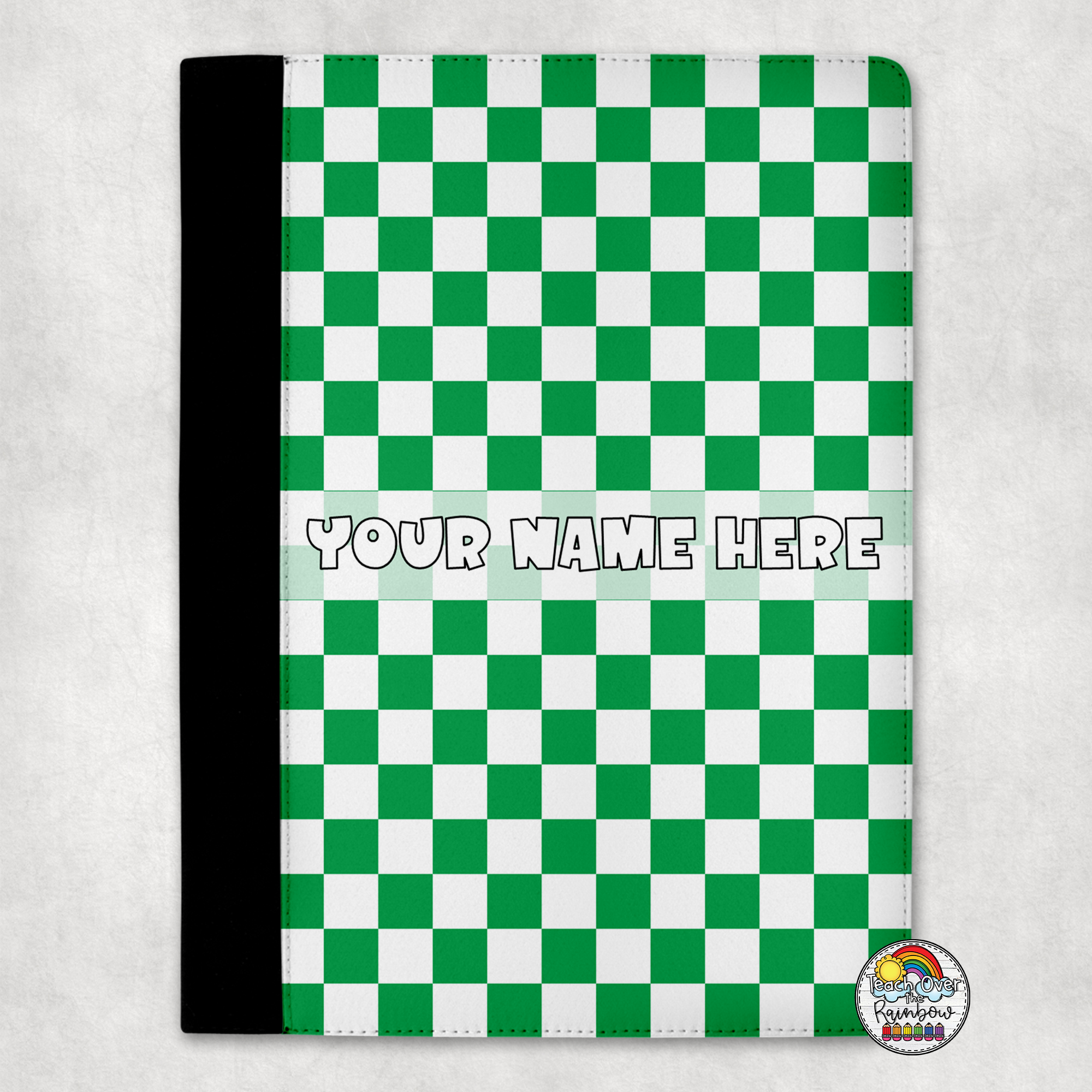Classic Checkered 2-Pocket Portfolio Folder - Stylish Document Organizer for Office, School & Business Meetings | Premium File Holder for Professionals & Students