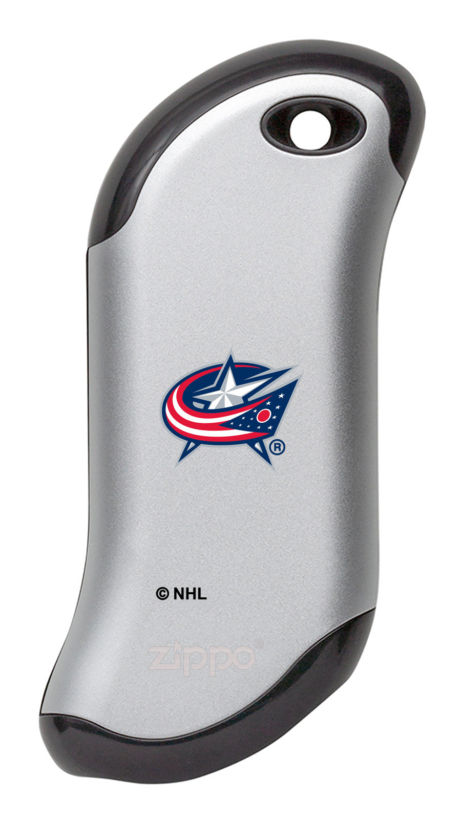 Rechargeable Hand Warmer for NHL Columbus Blue Jackets Fans - HeatBank® 9s Portable Pocket Warmer for Winter Sports, Camping & Outdoor Activities