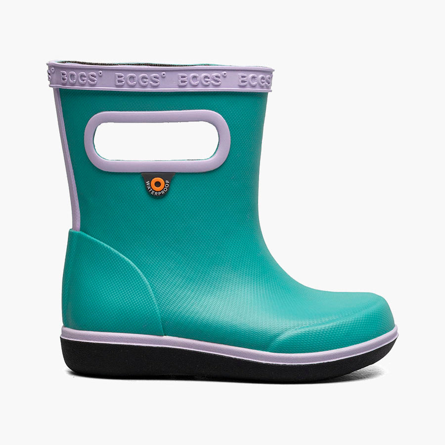 BOGS Teal Skipper Toddler Rain Boots - Waterproof Kids Rain Shoes for Boys & Girls - Perfect for Puddles, Playground & Outdoor Adventures