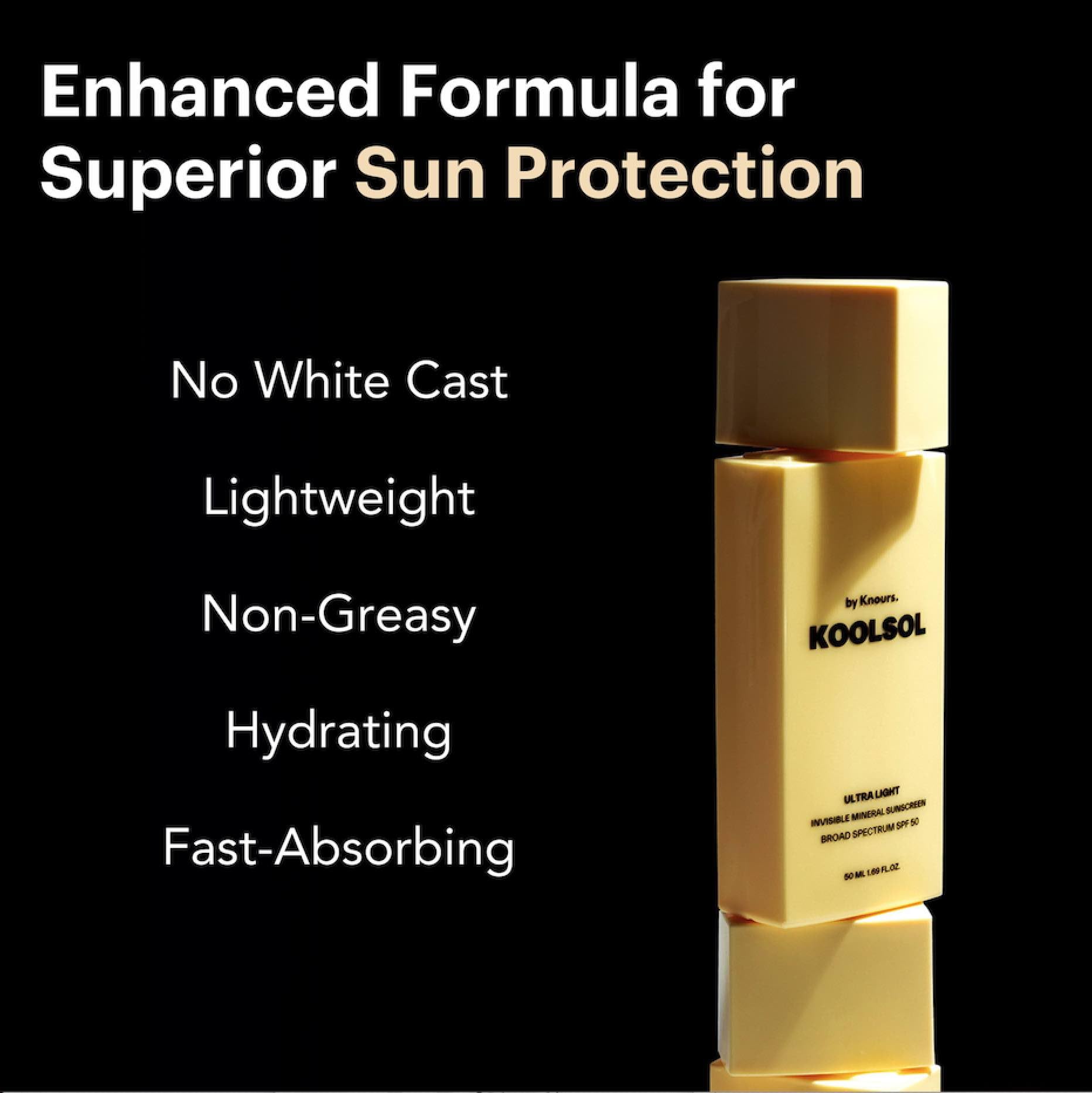 Knours SPF 50 Mineral Sunscreen - Lightweight & Moisturizing for All Skin Types | Daily Face Protection