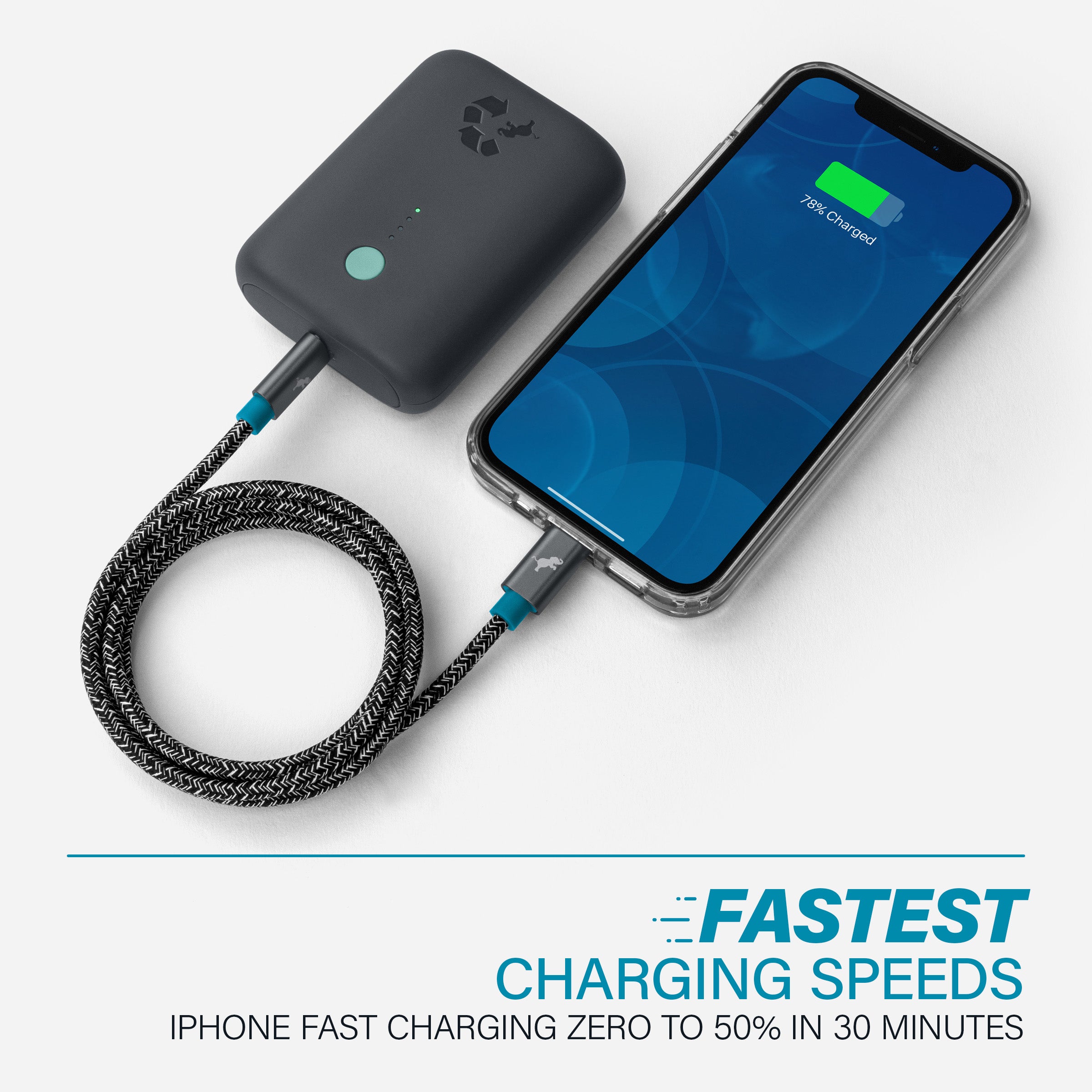 Premium PowerKnit USB C to Lightning Cable - Fast Charging & Durable Braided Nylon - Compatible with iPhone 14/13/12/11/X/8 & More - Perfect for Home, Office & Travel Charging