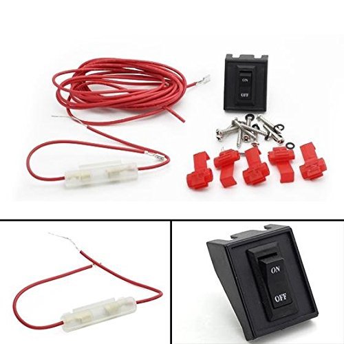 Universal Wiring Harness Kit with Switch for Cab Marker, Roof Top & Running Clearance Lights - Heavy Duty Truck Lighting Accessories for Semi Trucks, Trailers & Commercial Vehicles