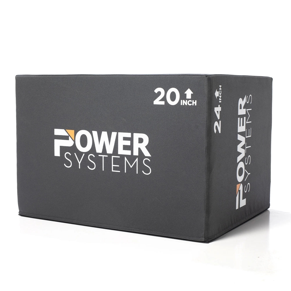 3-in-1 Foam Plyo Box for CrossFit & Home Gym Workouts - Adjustable Height 12/16/20/24 Inch - Durable Power Systems Training Equipment for Box Jumps, Step Ups & Strength Exercises