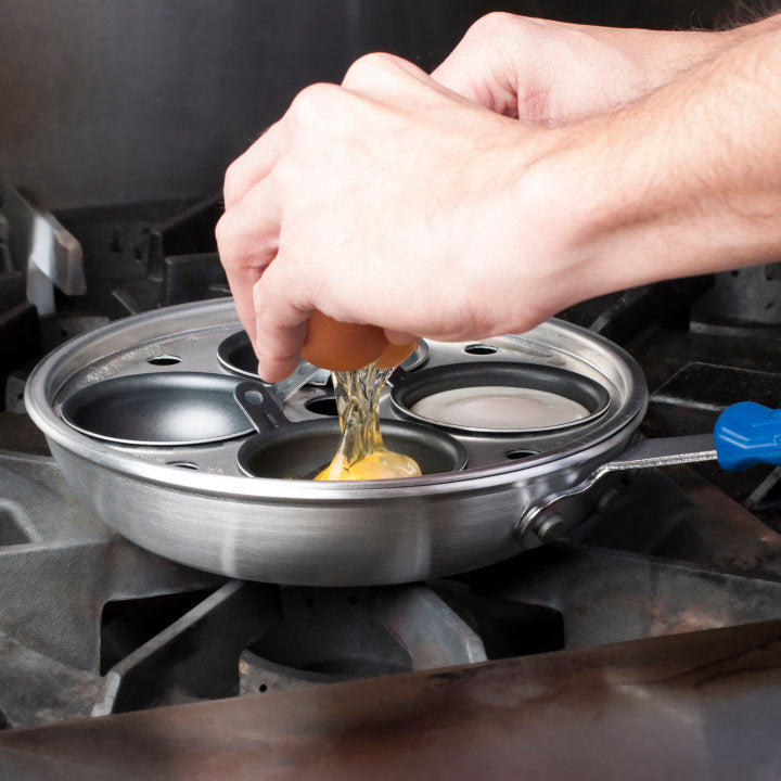 Vollrath Wear Ever 8 Egg Poacher Fry Pan - Nonstick Stainless Steel Egg Cooker for Perfect Poached Eggs - Ideal for Breakfast, Brunch, and Restaurant Use