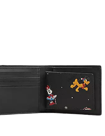 **Coach Disney X Coach 3-in-1 Wallet with Holiday Print – Stylish Crossbody Card Holder & Zip Pouch for Women | Perfect for Travel, Shopping & Everyday Use**