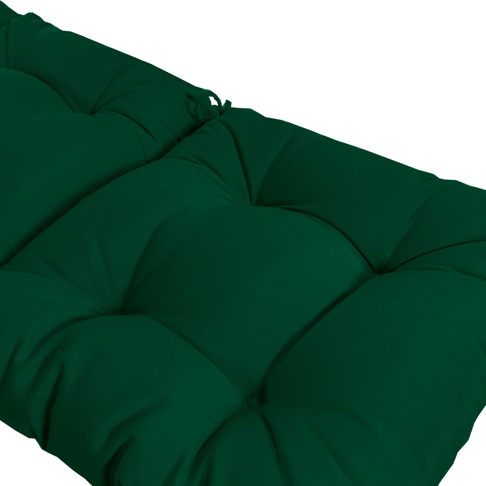 QILLOWAY 4-Pack High Back Chair Cushions for Indoor & Outdoor Use - Tufted Replacement Cushions in Mallard/Forest Green - Perfect for Patio Furniture, Dining Chairs, and Deck Seating