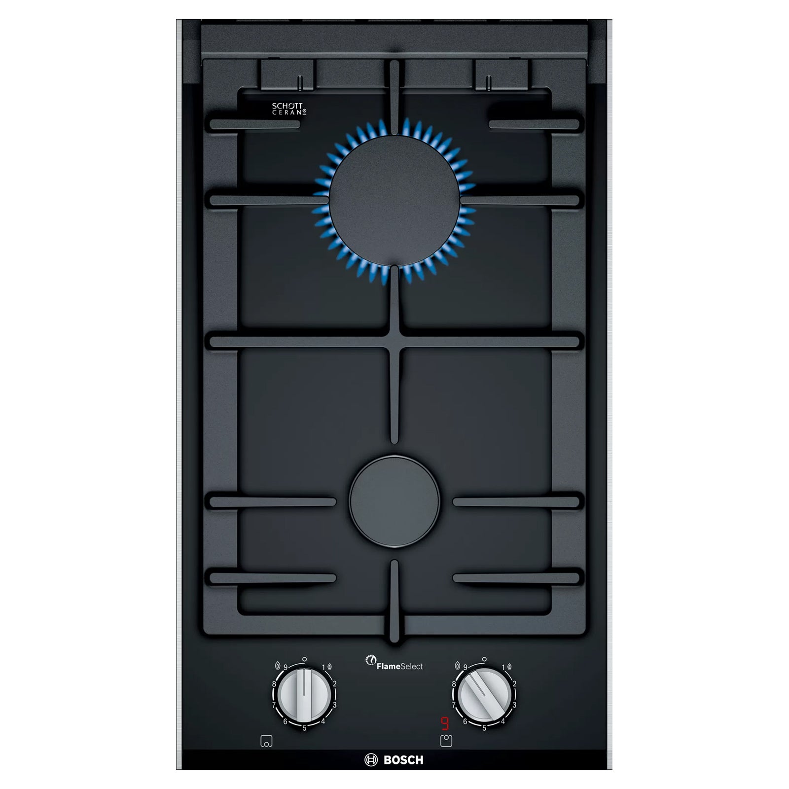 PRB3A6B70/K 30CM 2 Burner Gas Hob Stove - Compact Gas Cooktop for Small Kitchens, RVs & Outdoor Cooking | Durable Stainless Steel Design
