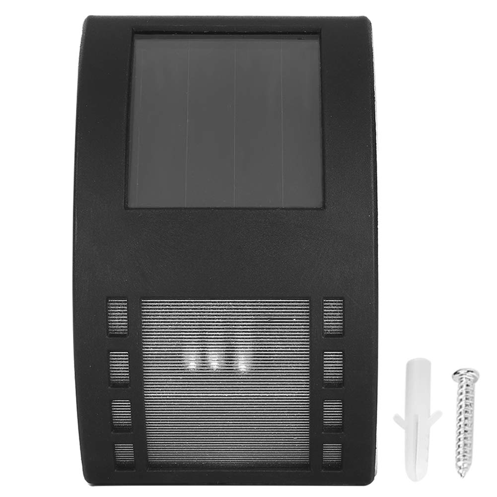 Solar Wall Lamp Outdoor - Wide Angle Motion Sensor LED Solar Light, Waterproof Gate Post Light with Auto On/Off for Garden, Yard, Pathway & Patio Lighting | Energy Saving Landscape Lighting Solution