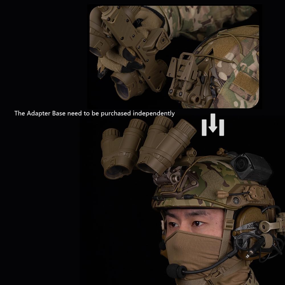 Tactical GPNVG-18 Dummy Night Vision Goggles Model - Realistic Helmet Mount NVG Replica for Military Cosplay & Airsoft Training | Perfect for Tactical Gear Display, Halloween Costumes & Airsoft Battles
