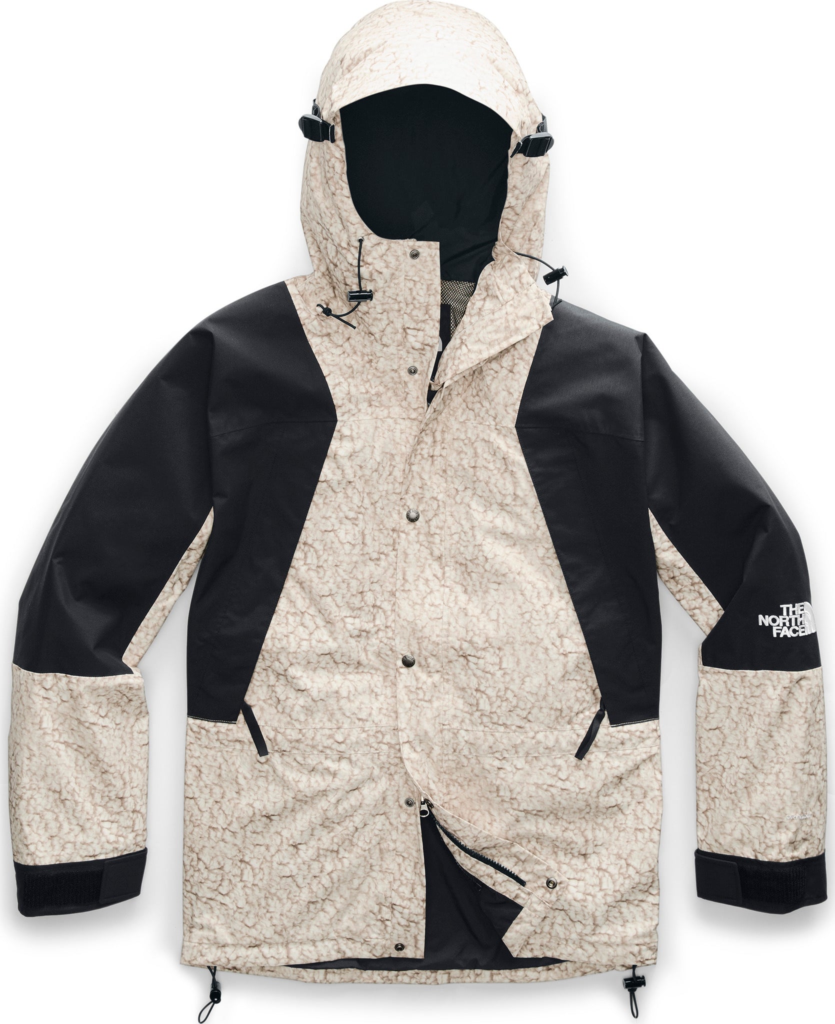 TNF White Sherpa Print