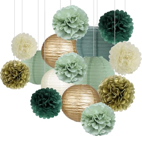 Gold/Ivory/Sage Green